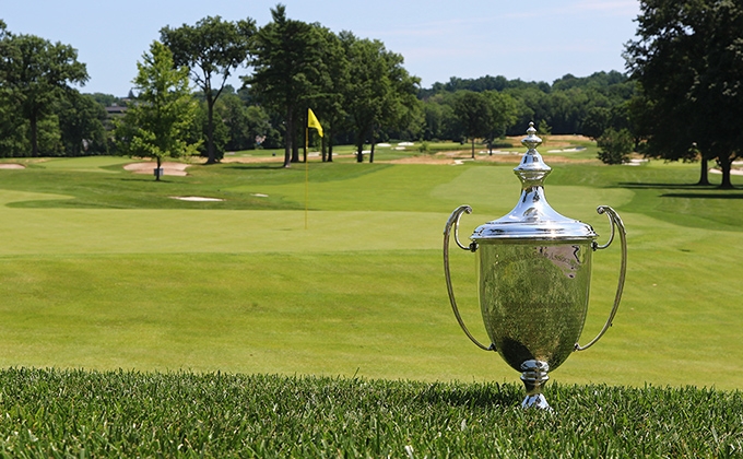 Met Am trophy at the 116th Met Amateur Championship