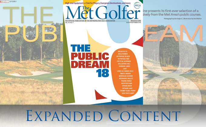 the cover of the August-September Met Golfer magazine